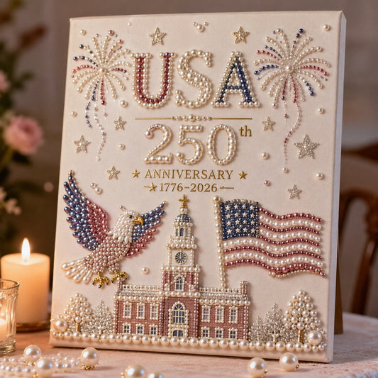 🇺🇸 USA 250th Anniversary DIY Pearl Painting Kit - BUY 2 FREE SHIPPING