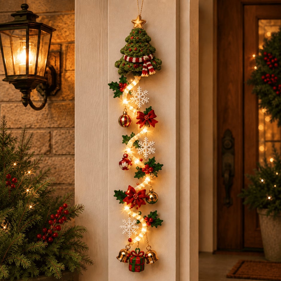 🎅Glowing Christmas Door Hanger