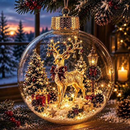 Glowing Mini Christmas Wonderland Ornament 🎄