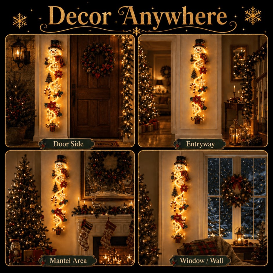 🎅Glowing Christmas Door Hanger