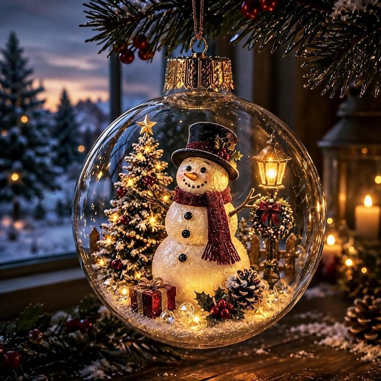 Glowing Mini Christmas Wonderland Ornament 🎄