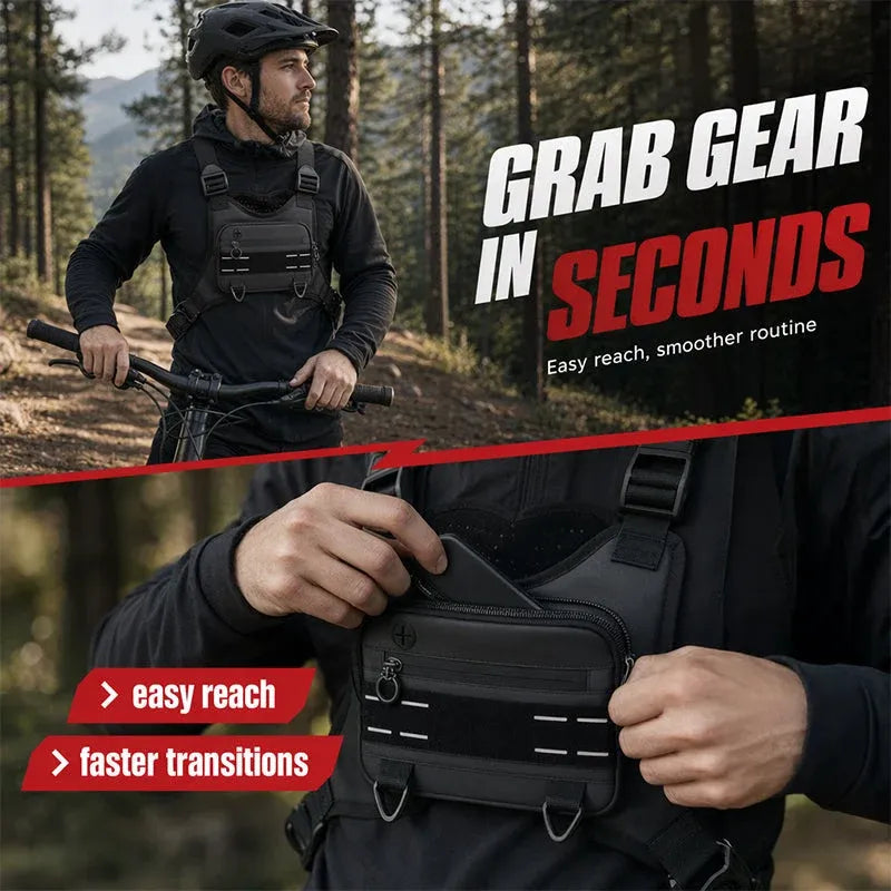 🏃 Zero-Bounce Running Chest Pack – Carry Your Essentials, Keep Your Hands Free