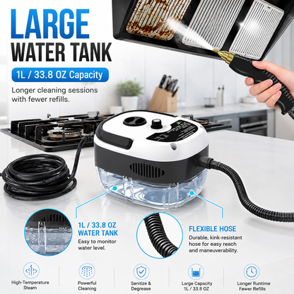 ✨Today's Special Offer 49% OFF🎉 - 2500W Handheld High-Temperature Pressurized Steam Cleaner