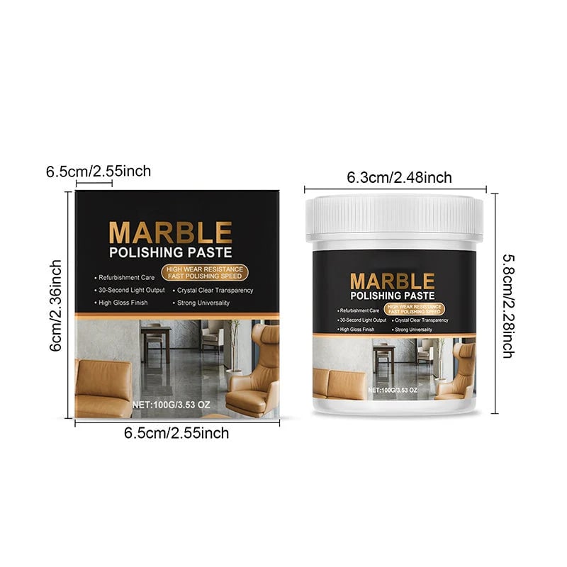 💎 Marble Polishing & Restoration Paste – Bring Back the Shine Before You Replace
