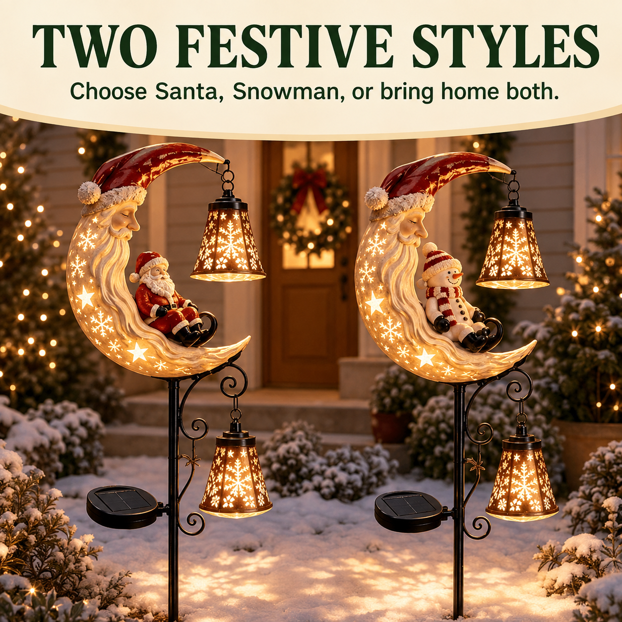 🎅🎁Christmas Early Discount 49% Off - 🔥Santa’s Moonlight Lantern Solar Garden Stake⛄