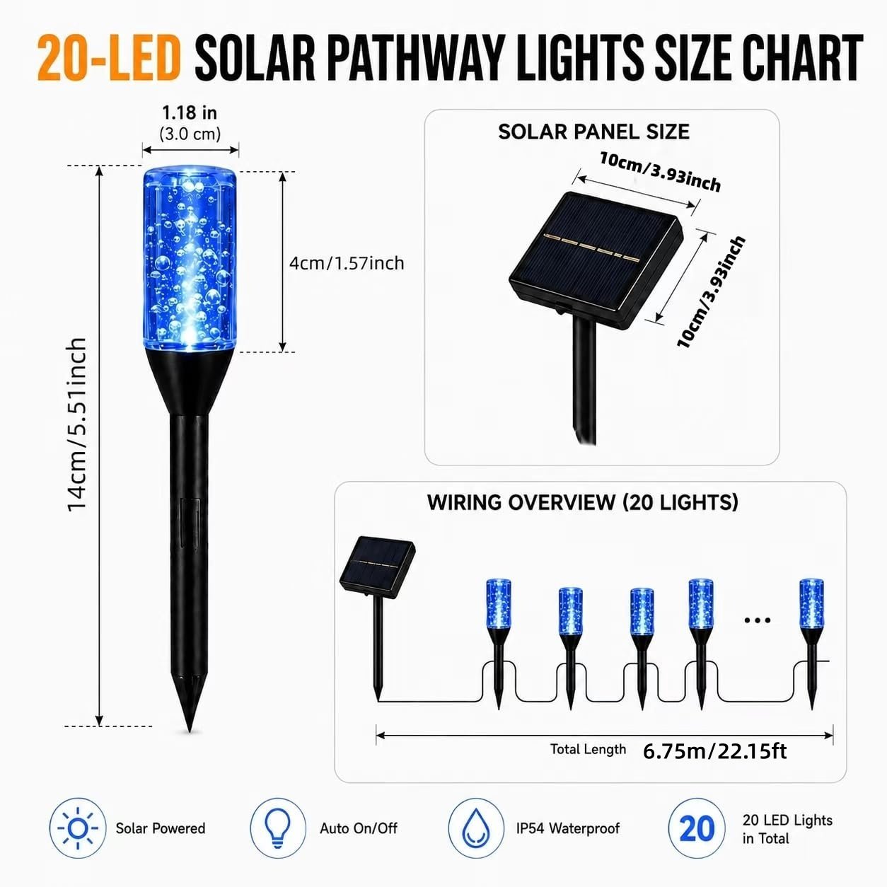 🔥Last Day 30% OFF 😍Solar Pathway Lights Outdoor Crystal Bubble