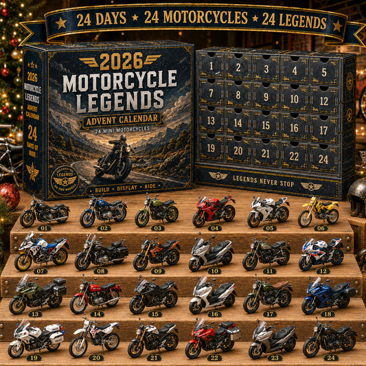 🏍2026 Motorcycle Legends Advent Calendar – 24 Days, 24 Mini Motorcycles, 24 Legendary Rides