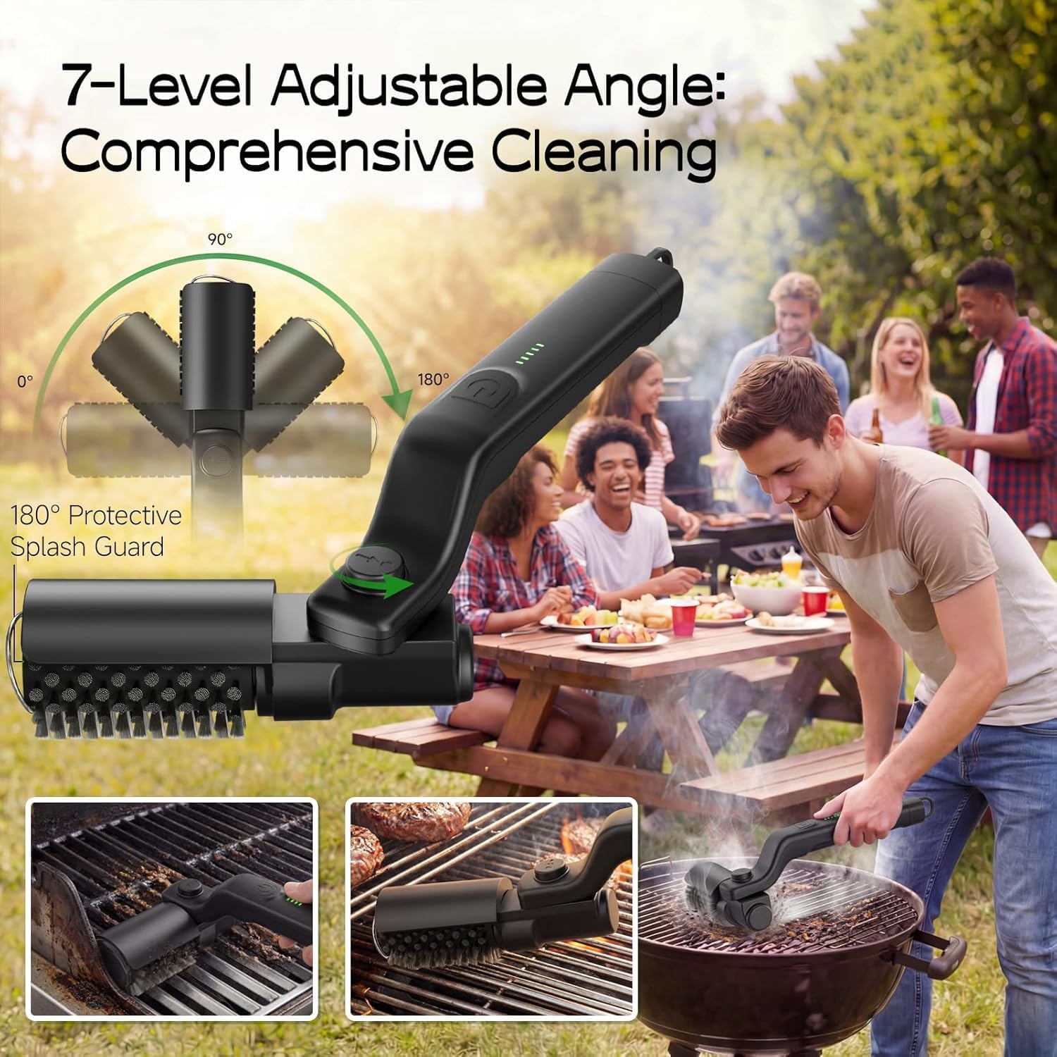 EMBERON electric grill brush