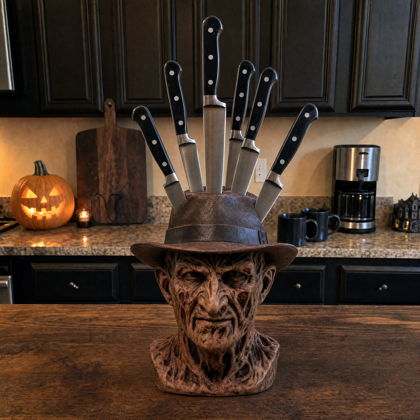 💀 Last Day 50% OFF - Horror Knife Block