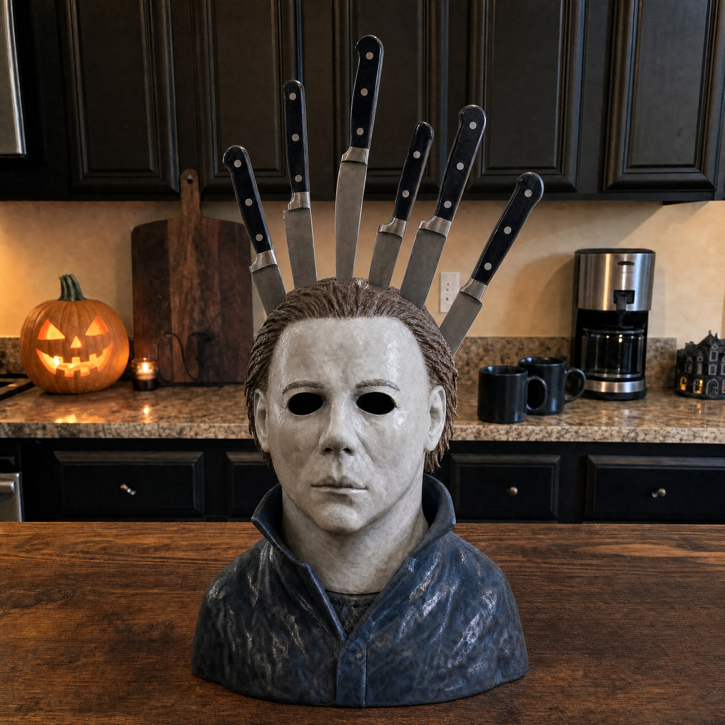 💀 Last Day 50% OFF - Horror Knife Block