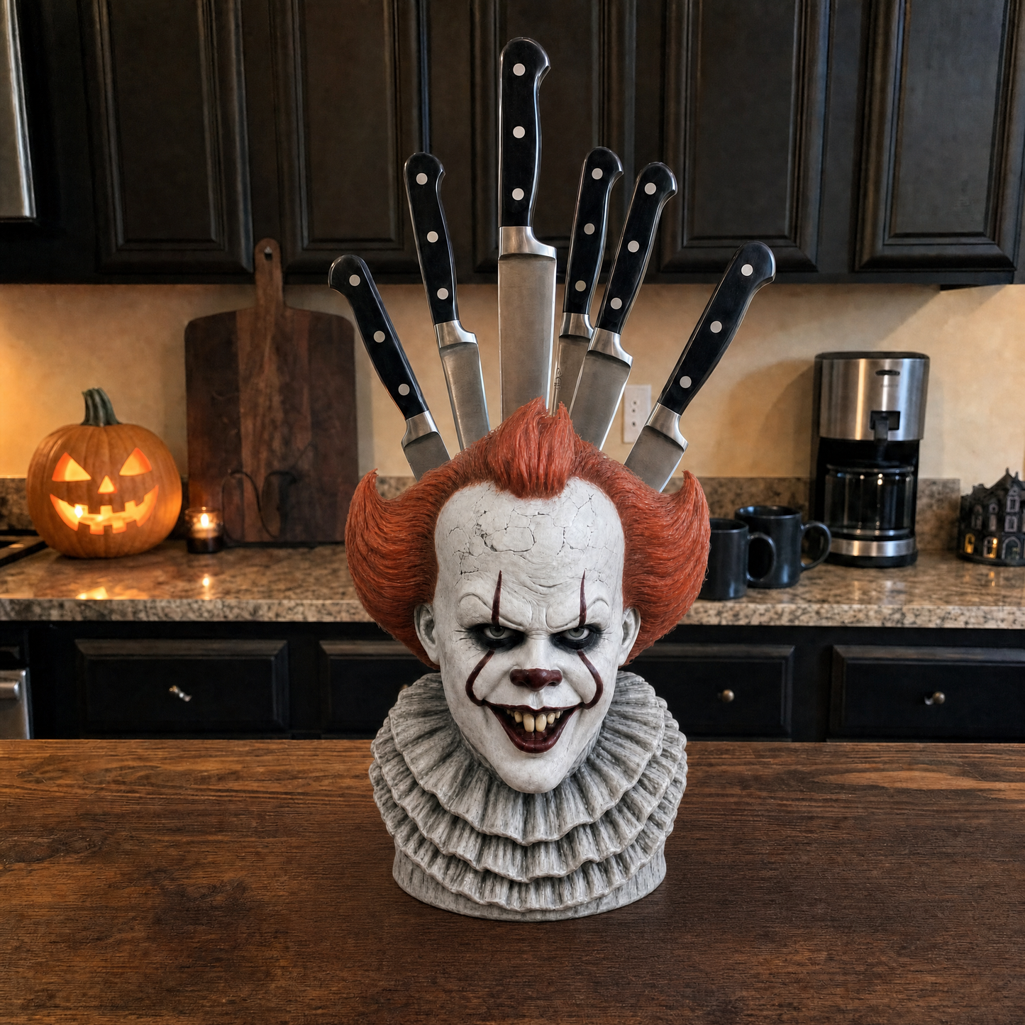 💀 Last Day 50% OFF - Horror Knife Block
