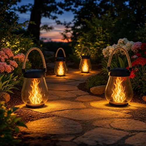 ⏰ LAST 3 HOURS – Solar Lantern Flame Effect
