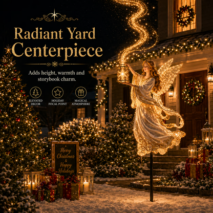 Light-Up Angel Lantern Starlight Christmas Yard Stake