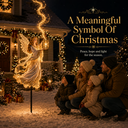 Light-Up Angel Lantern Starlight Christmas Yard Stake