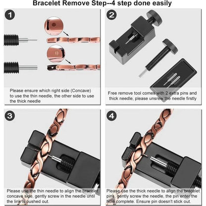 🧲 Timeless Copper Style. Magnetic Detail. Everyday Confidence.Relieve fatigue and promote blood circulation