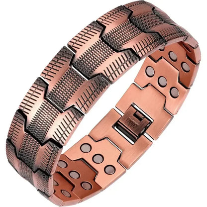 🧲 Timeless Copper Style. Magnetic Detail. Everyday Confidence.Relieve fatigue and promote blood circulation