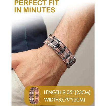 🧲 Timeless Copper Style. Magnetic Detail. Everyday Confidence.Relieve fatigue and promote blood circulation
