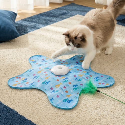 Automatic Teaser Toy for Active House Cats