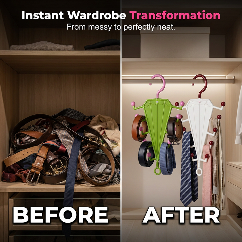 🥳Weekend Limited Time Offer🥳Multi-Functional V-Shaped Double Sided Hanger Storage Rack