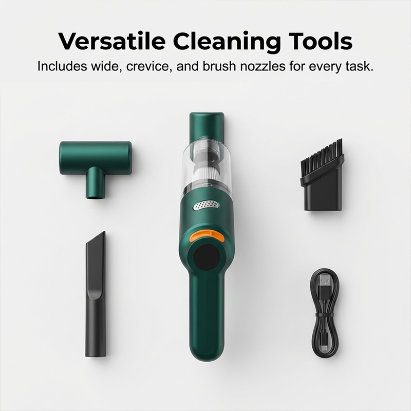 🔥LAST DAY SALE 60% OFF⚡50K+ SOLD🔋High-Power Cordless Vacuum Cleaner Kit for Car🚗Strong Suction💨Rechargeable Handheld⚡Full Accessory Car Interior Cleaner
