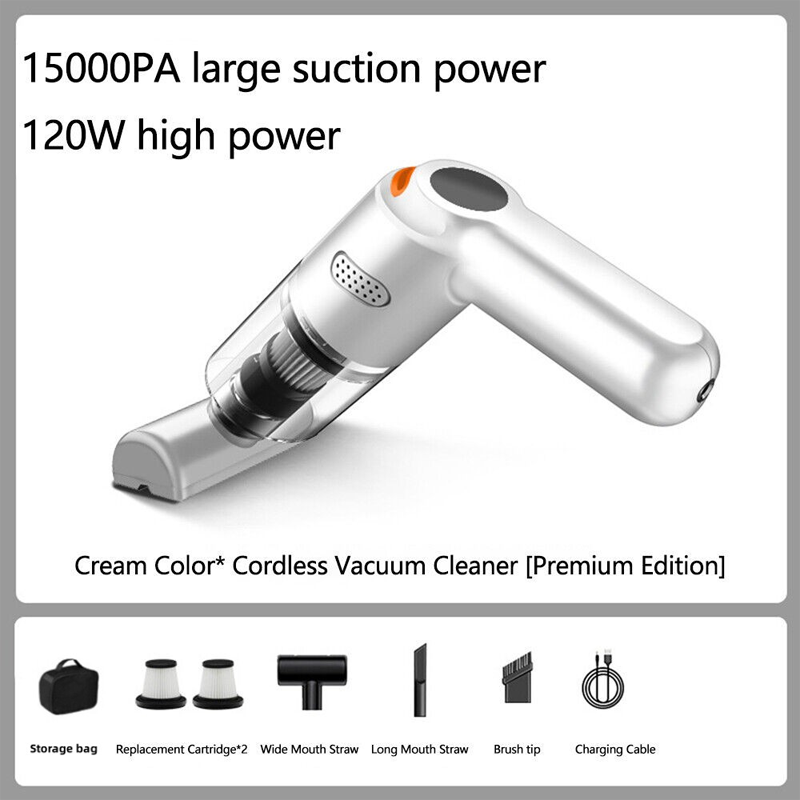 🔥LAST DAY SALE 60% OFF⚡50K+ SOLD🔋High-Power Cordless Vacuum Cleaner Kit for Car🚗Strong Suction💨Rechargeable Handheld⚡Full Accessory Car Interior Cleaner