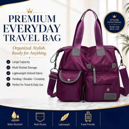 🔥🔥Last Day Discount 62% Off - Waterproof Tote Bag – 3-Way Carry & Spacious Organization