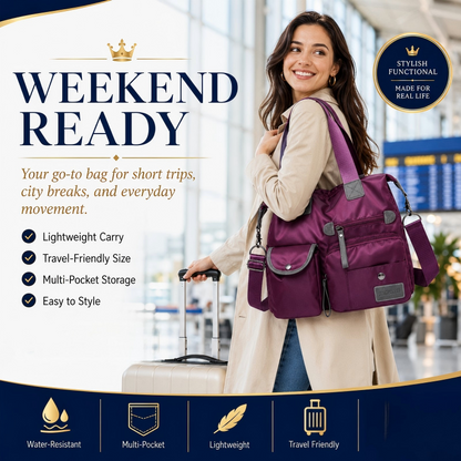 🔥🔥Last Day Discount 62% Off - Waterproof Tote Bag – 3-Way Carry & Spacious Organization