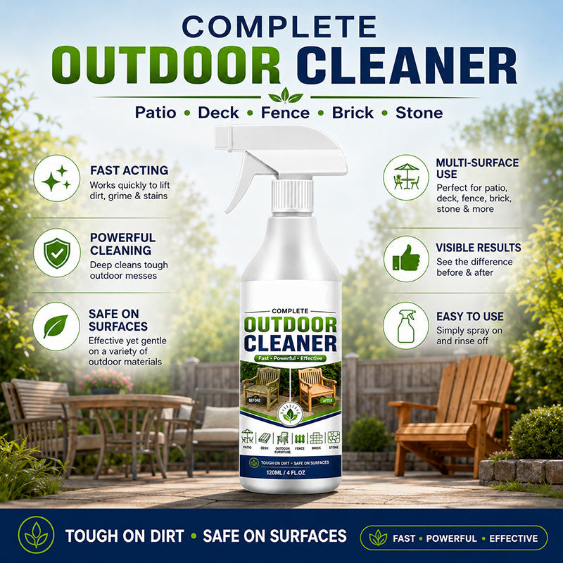 🧽 Less Scrubbing. More Cleaning. – Outdoor Multi-Surface Spray