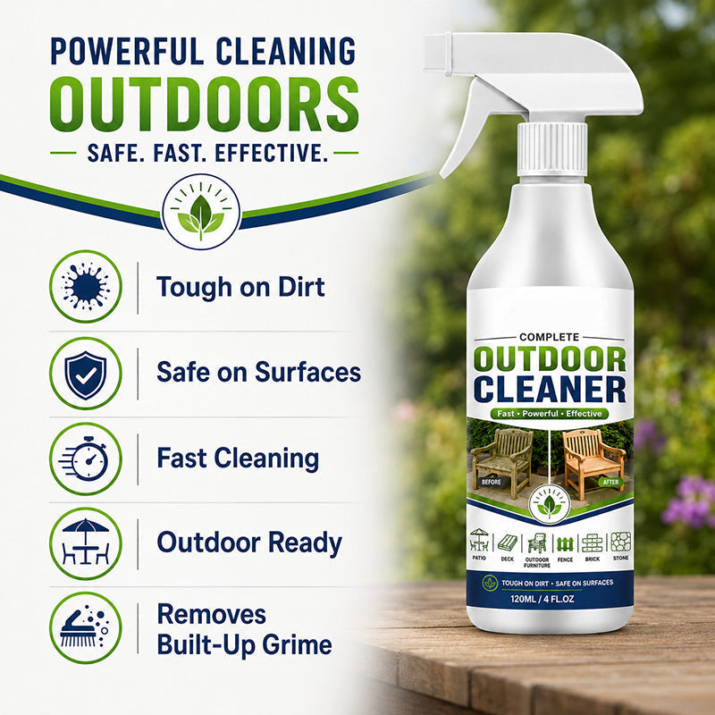 🧽 Less Scrubbing. More Cleaning. – Outdoor Multi-Surface Spray